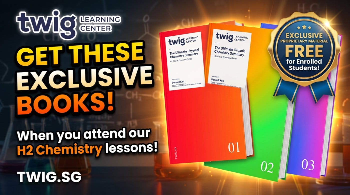 Twig's Ultimate Chemistry Summary books by Donnell Koh, free for enrolled students