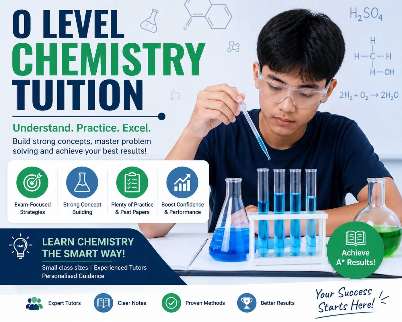 A chemistry tutor helping students develop their knowledge and exam confidence