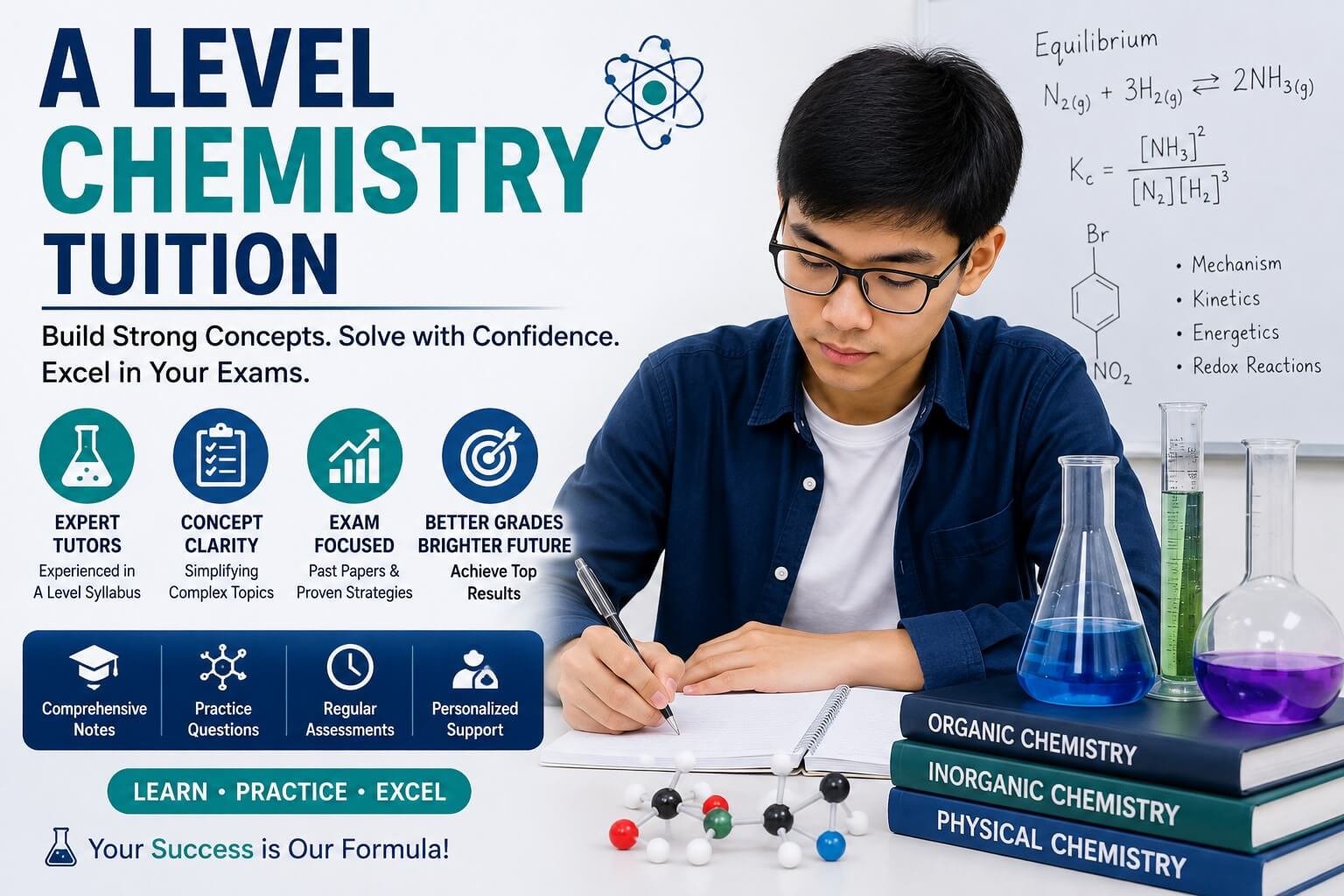 Level Chemistry Tuition: Improve Your Preparation with Focused Learning