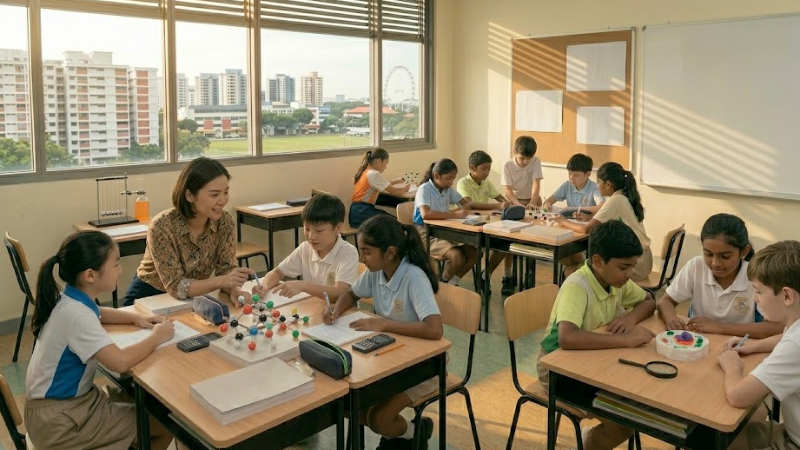Students developing long-term academic skills through collaborative learning