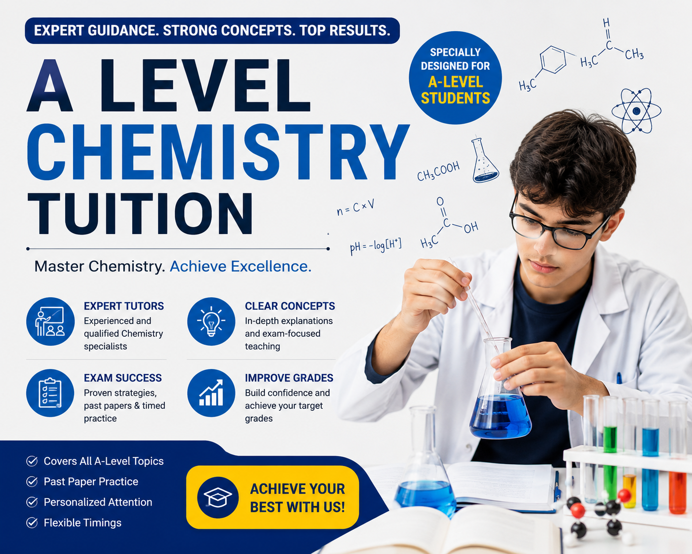Why A Level Chemistry Tuition Benefits Students in Scoring Well in Singapore